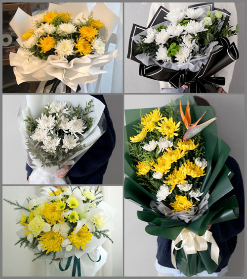 云南文山州广南县南屏镇白事花束代送